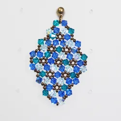 Pierces - Bronze brass - Earrings Rhombus Marissa - Pierces - Bronze brass - Laiton bronze